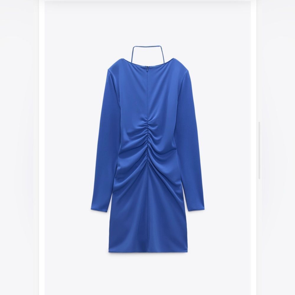 ZARA DRAPED DRESS - Picture 5 of 9